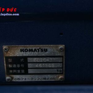 Xe nâng KOMATSU 2 tấn dầu FD20-11 # 461369 giá rẻ