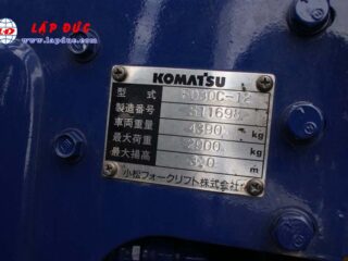 Xe Nâng Dầu 3 tấn KOMATSU FD30C-12 # 511698