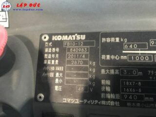 Xe nâng điện ngồi lái 1 tấn KOMATSU FB10-12