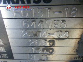 Xe nâng KOMATSU máy xăng 1.5 tấn FG15T-18 # 644796 giá rẻ