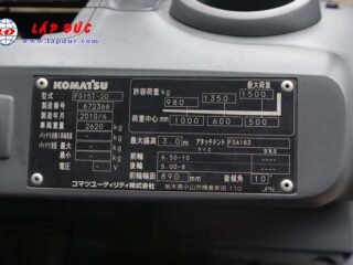 Xe nâng KOMATSU máy xăng 1.5 tấn FG15T-20 # 672366 giá rẻ