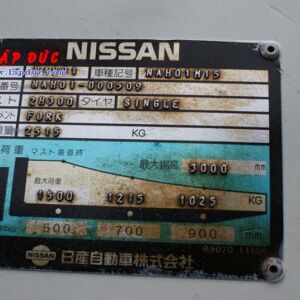 Xe nâng máy xăng NISSAN 1.5 tấn NAH01-0509 giá rẻ