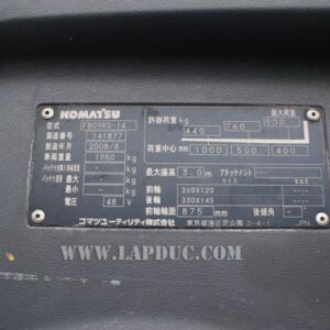 Xe nâng điện KOMATSU 0.9 tấn đứng lái FB09RS-14