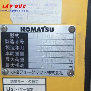 Xe nâng điện KOMATSU đứng lái 1 tấn FB10RL-12 giá rẻ