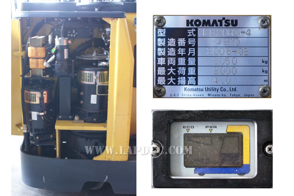 Xe nâng điện KOMATSU 2 tấn đứng lái FB20RN-4