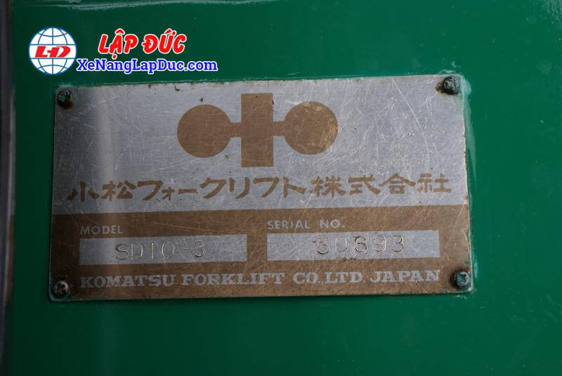 Bảng thông tin của xe KOMATSU SD10-3