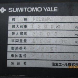 Xe nâng 12 tấn sumitomo Nhật Bản