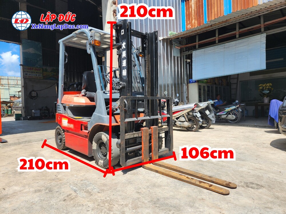 Thông số kích thước xe nâng điện ngồi lái 1.4 tấn Toyota 7FB14 #55862