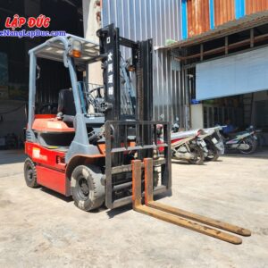 Xe nâng điện 1.4 tấn ngồi lái Toyota 7FB14 #55862 nhập khẩu từ Nhật Bản