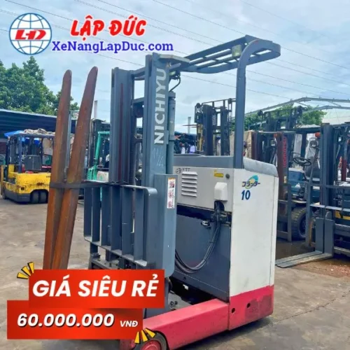 [XE NÂNG GIÁ RẺ] Xe Nâng Điện Đứng Lái 1 Tấn NICHIYU FBRM10-H75-300